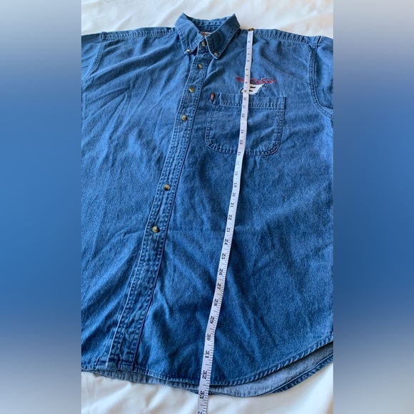 Vintage - Competitors View Bill Elliot chambray button down - Picture 5 of 9